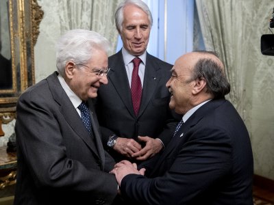 Roma - Incontro con il Presidente Mattarella al Quirinale (150 anni FGI)